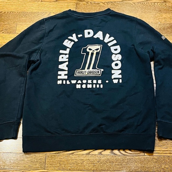 Harley-Davidson Women’s Medium Black Crewneck Sweatshirt - Picture 4 of 12